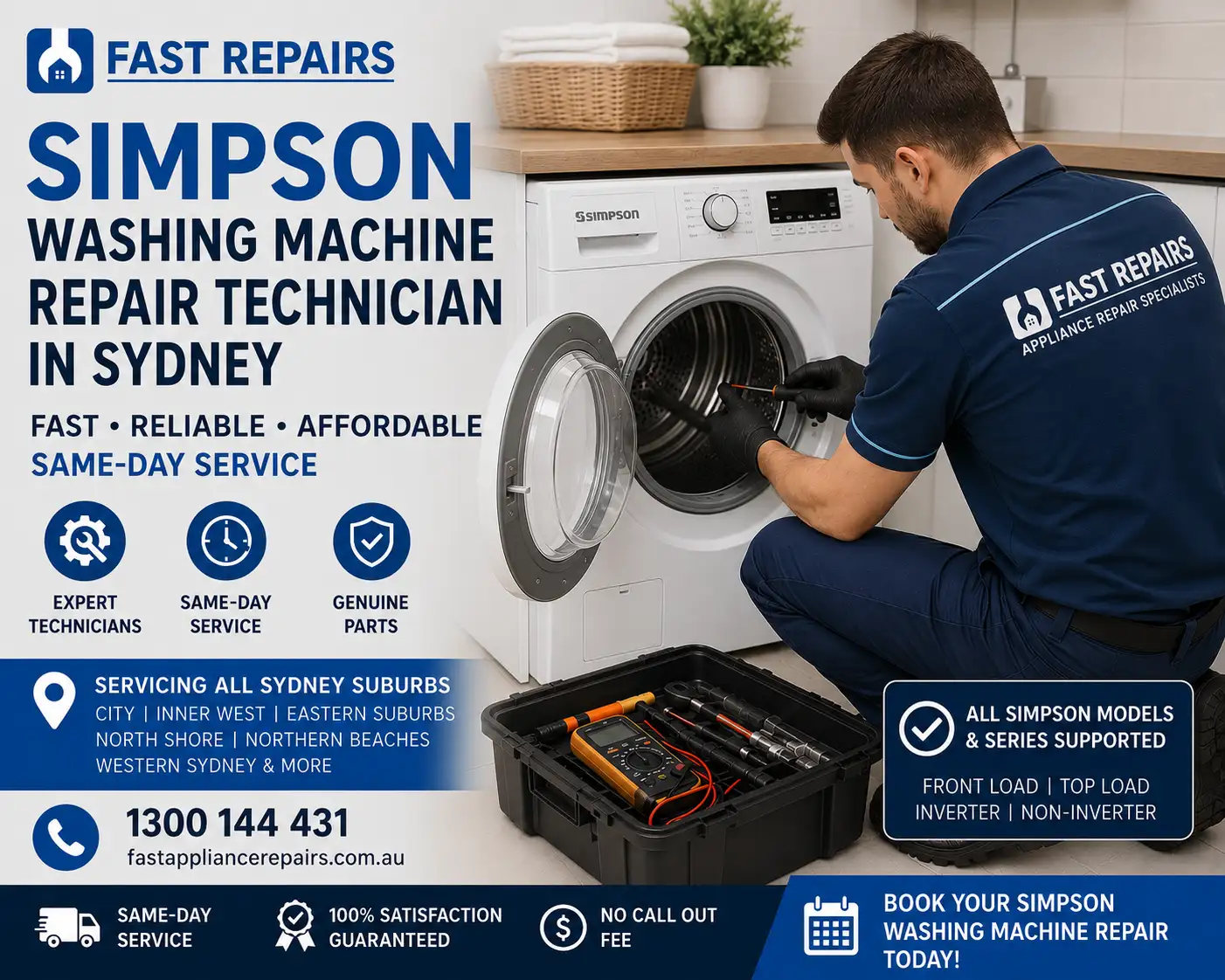 Simpson Washing Machine Repair Technician in Sydney