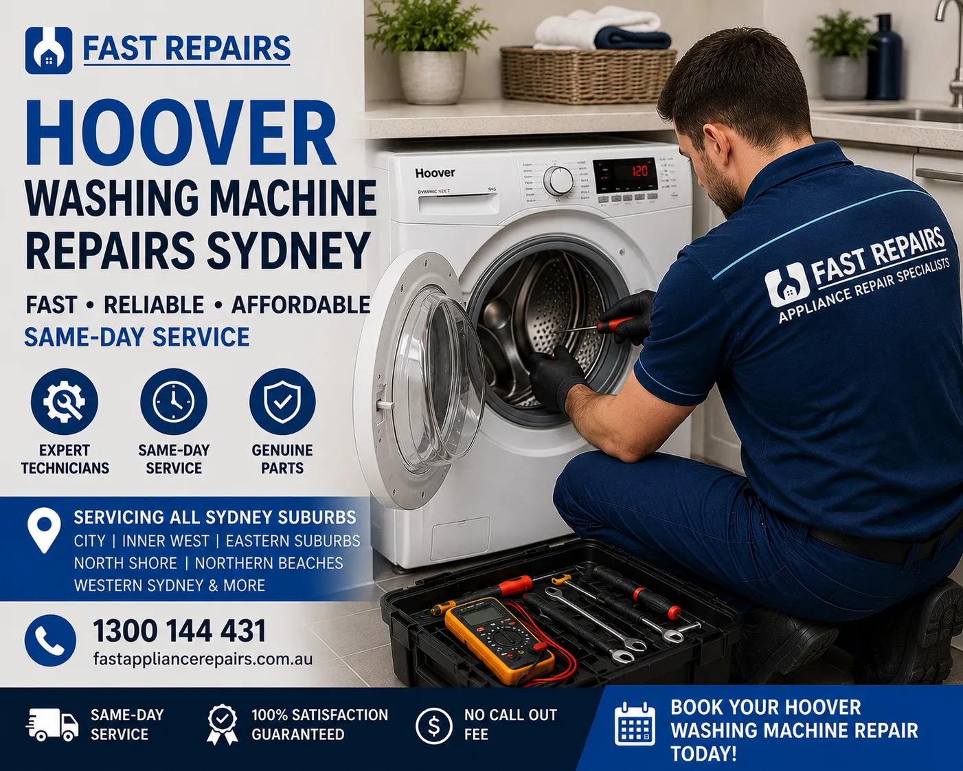 Hoover Washing Machine Repair Sydney Technician