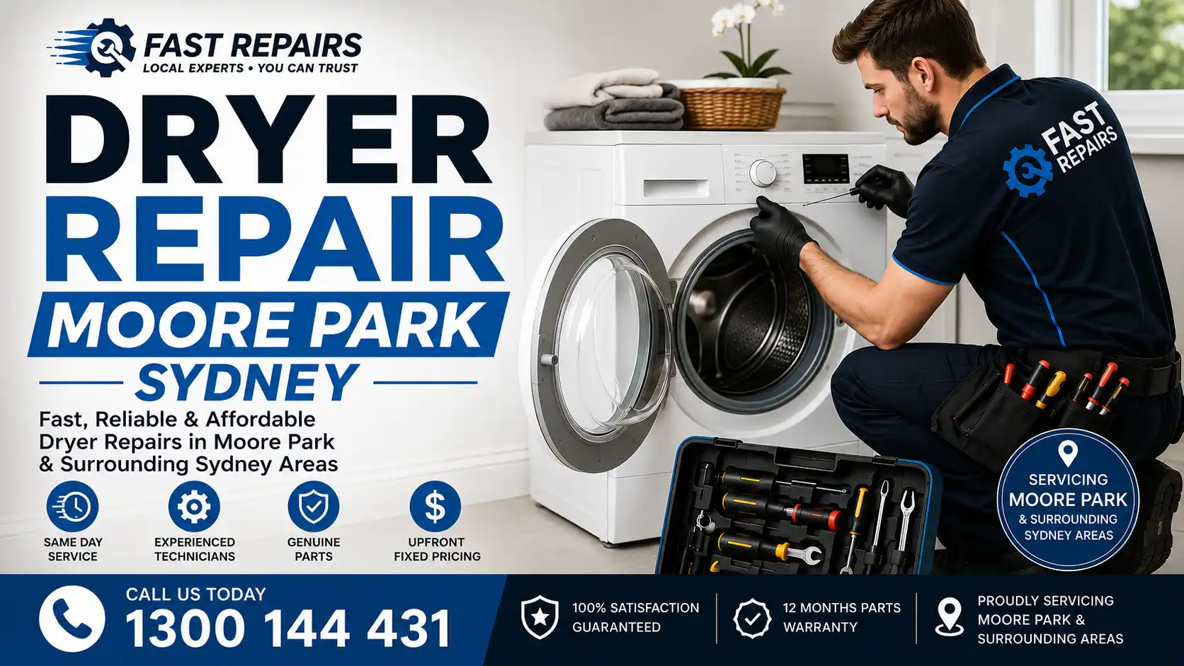 Dryer Repair Moore Park Sydney Technician