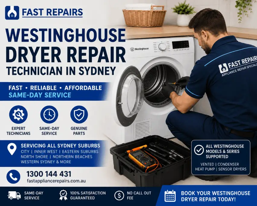Westinghouse Dryer Repair Sydney Technician
