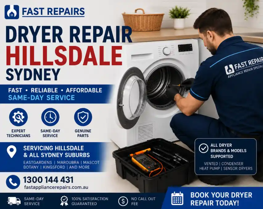 Dryer Repair Hillsdale Technician