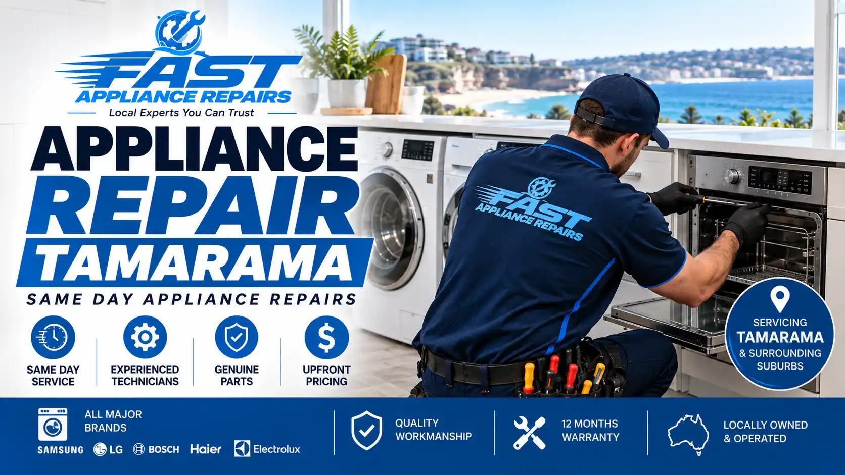 Appliance Repair Tamarama Technician Servicing Home Appliance