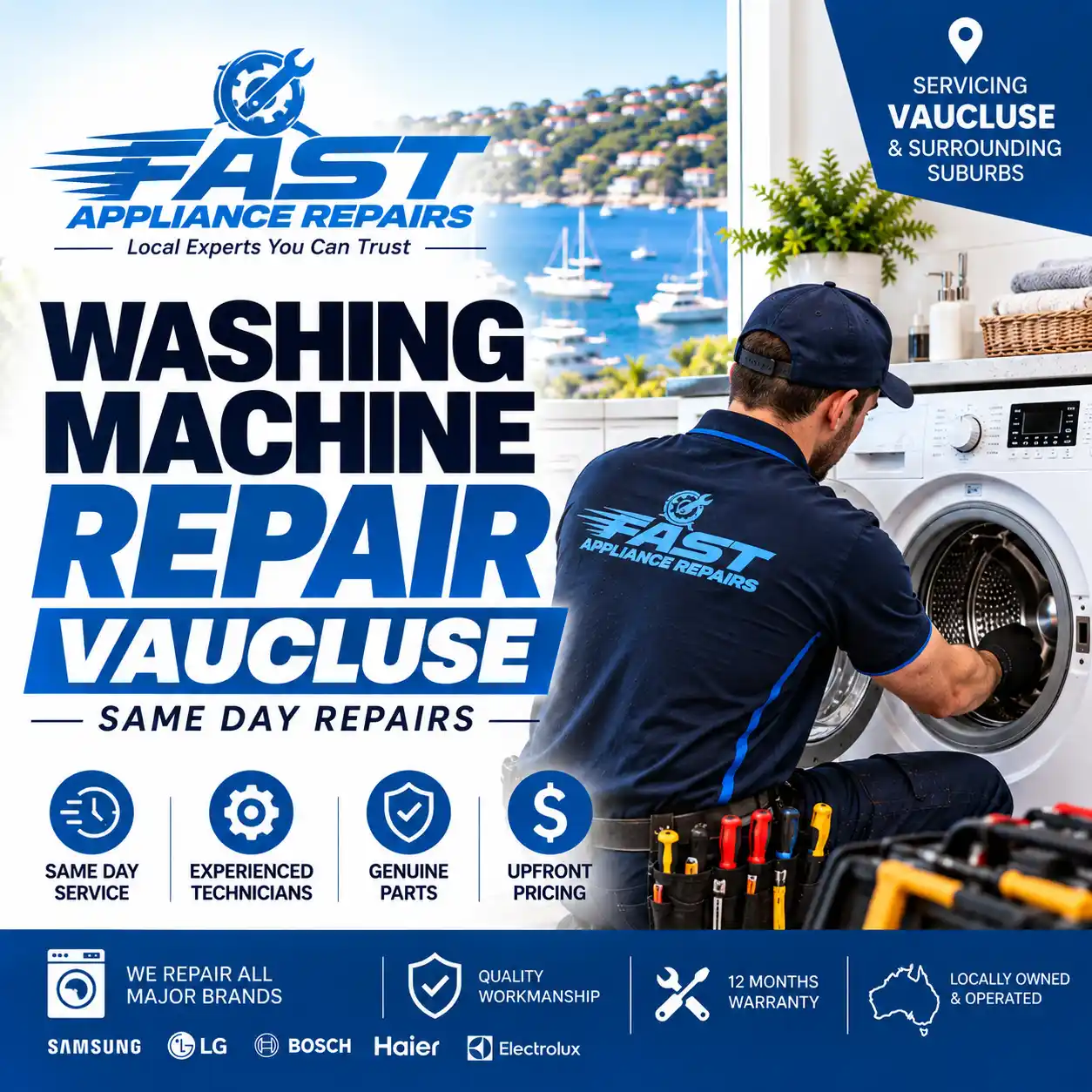 Washing Machine Repair Vaucluse Technician Servicing Home Appliance