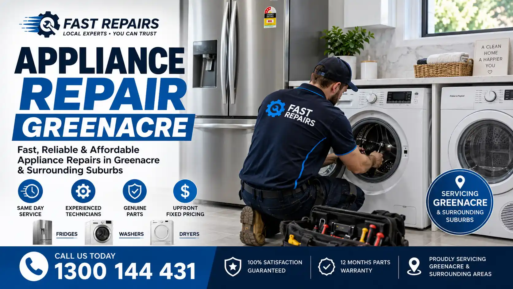 Appliance Repair Greenacre Technician Servicing Household Appliance