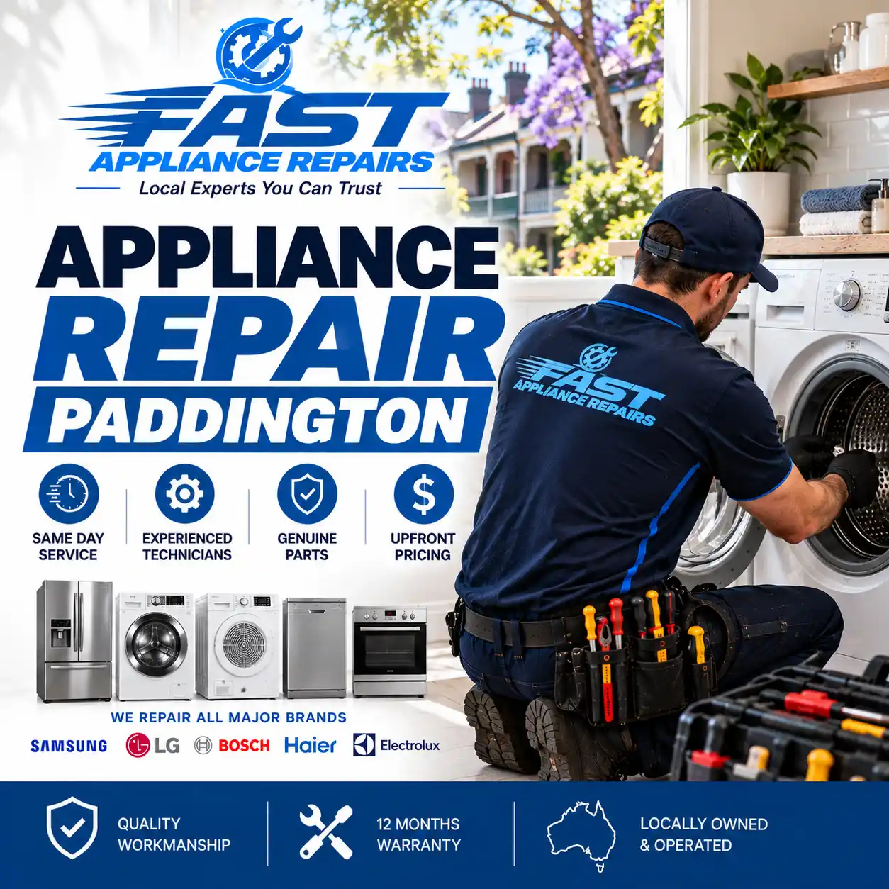 Appliance Repair Paddington Technician Servicing Home Appliance