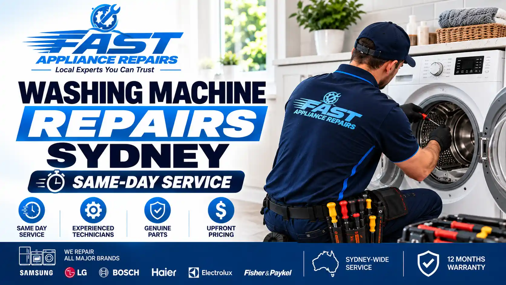 Fast Appliance Repairs Sydney — washing machine repair technician