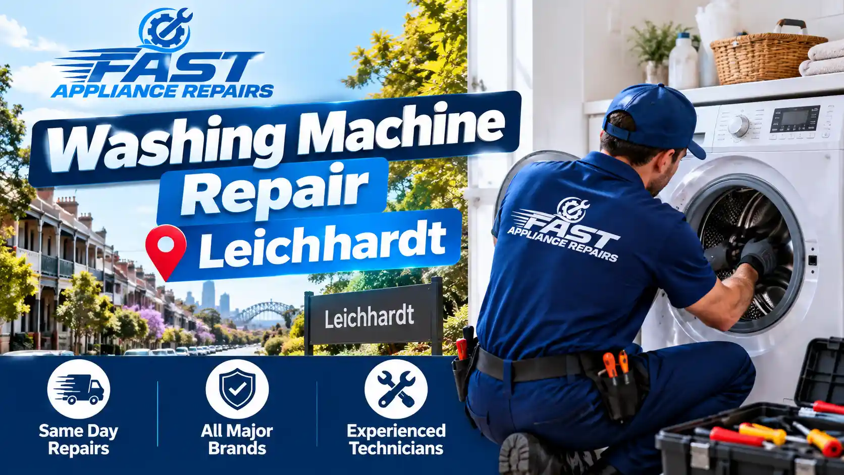 Washing Machine Repair Leichhardt Technician Servicing Home Appliance